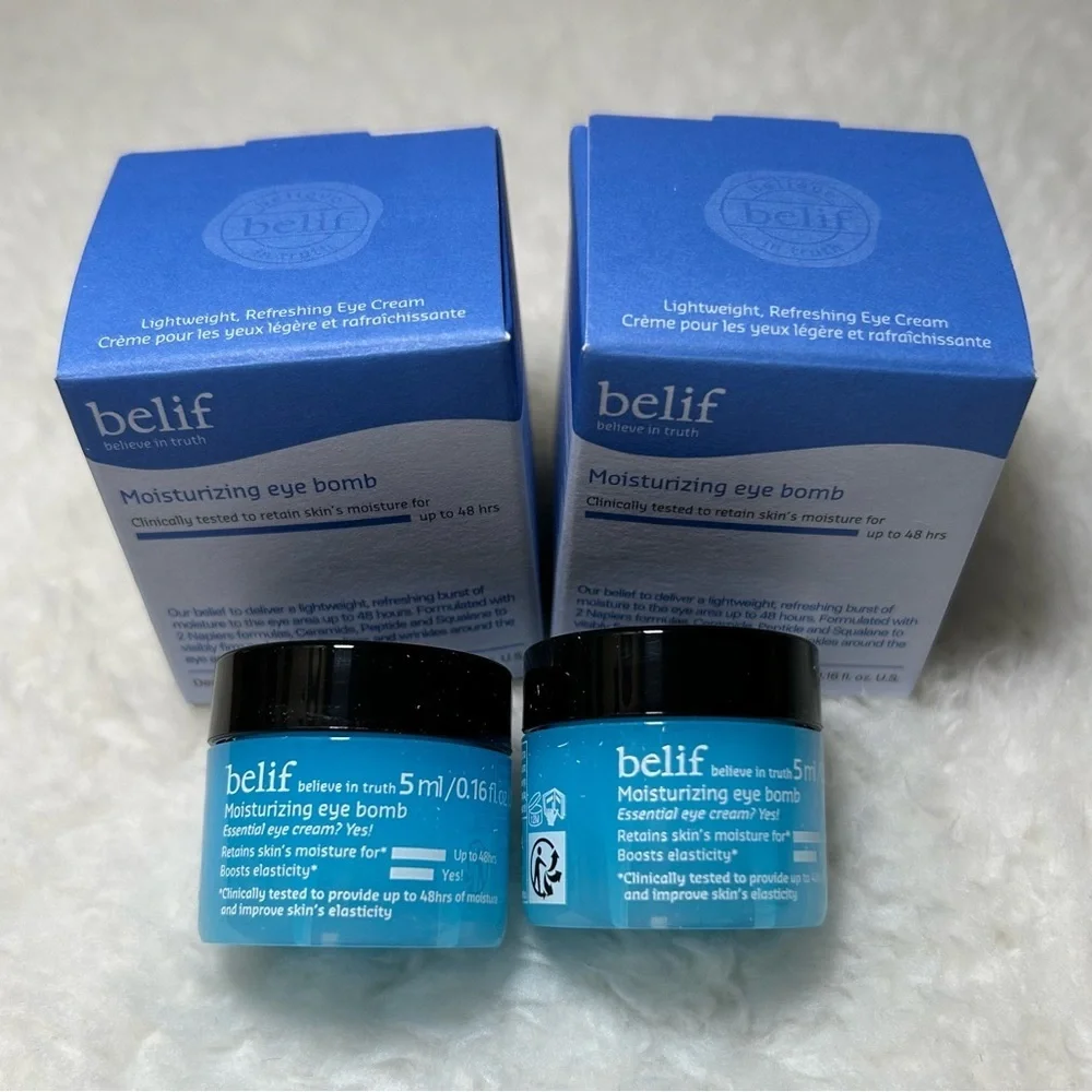 Belif Moisturizing Eye Bomb 2 Pack NEW
